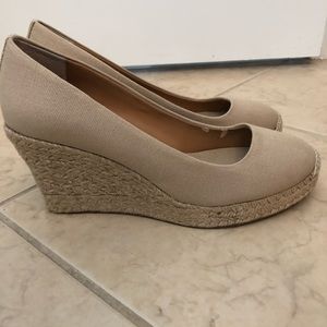 J Crew Espadrilles 8.5 tan